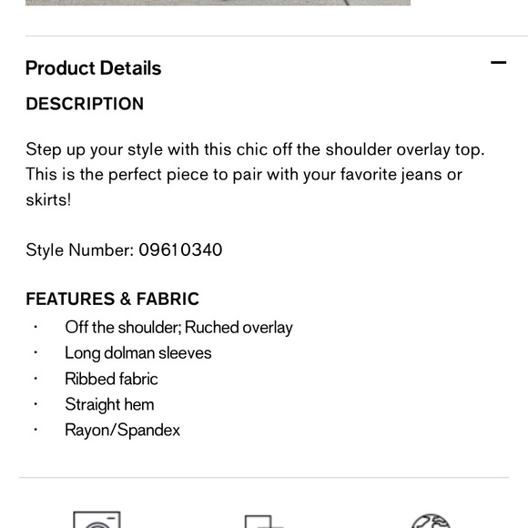 Express off the shoulder dolman top - Picture 8 of 8